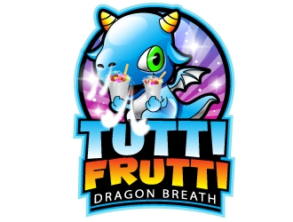 Tutti Frutti and Dragon Breath or Puff logo design by uttam