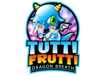 Tutti Frutti and Dragon Breath or Puff logo design by uttam