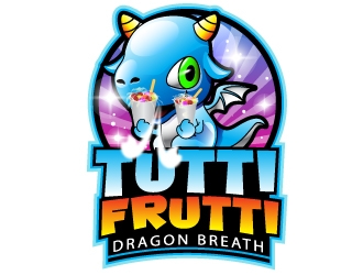 Tutti Frutti and Dragon Breath or Puff logo design by uttam