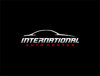International Auto Center logo design by hole
