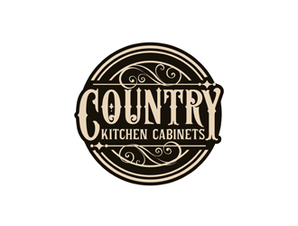 Country Kitchen Cabinets logo design by logolady