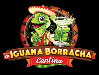 La Iguana Borracha Cantina logo design by ZedArts