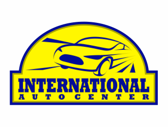 International Auto Center logo design by mutafailan