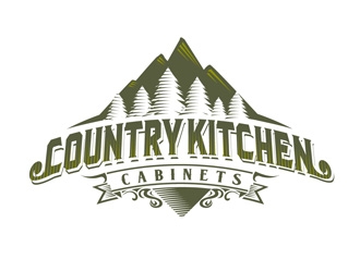 Country Kitchen Cabinets logo design by DreamLogoDesign