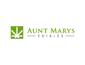 Aunt Marys Edibles logo design by pencilhand