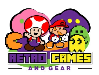Retro Games and Gear logo design by samuraiXcreations