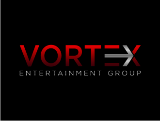 Vortex Entertainment Group (Vortex E.G.) logo design by dewipadi