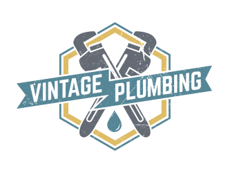 Vintage Plumbing logo design by Dakon