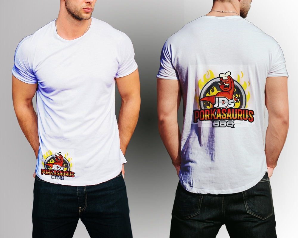 JDs Porkasaurus BBQ logo design by MastersDesigns