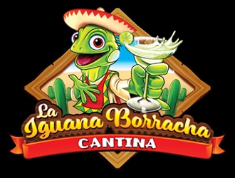 La Iguana Borracha Cantina logo design by ZedArts