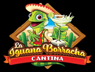 La Iguana Borracha Cantina logo design by ZedArts