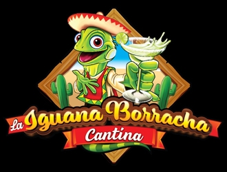 La Iguana Borracha Cantina logo design by ZedArts
