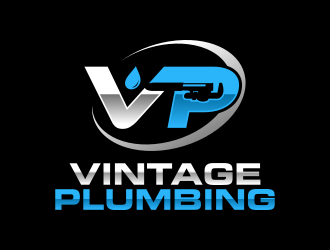 Vintage Plumbing logo design by Dakon