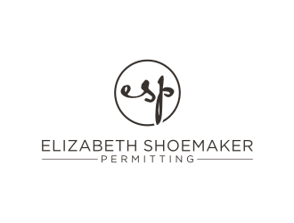 Elizabeth Shoemaker Permitting logo design by nurul_rizkon