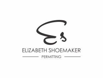 Elizabeth Shoemaker Permitting logo design by haidar