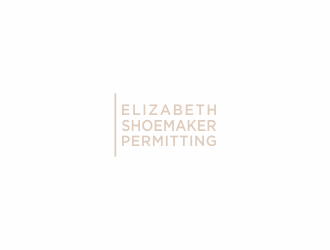 Elizabeth Shoemaker Permitting logo design by hopee