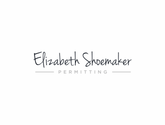 Elizabeth Shoemaker Permitting logo design by ammad