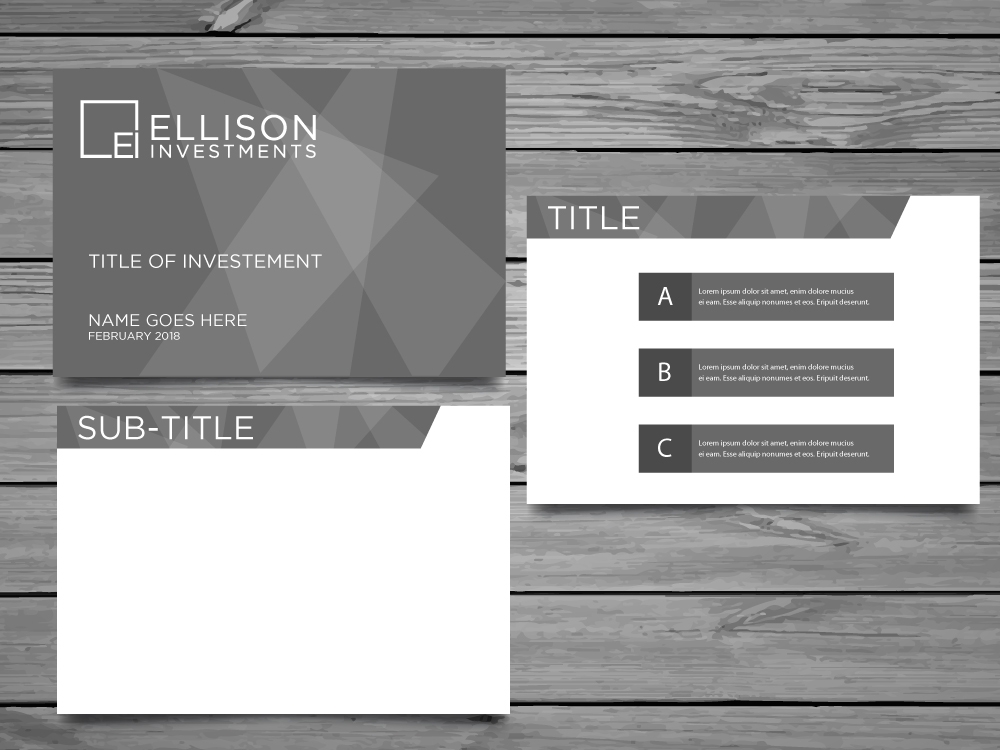 Ellison Investments logo design by labo