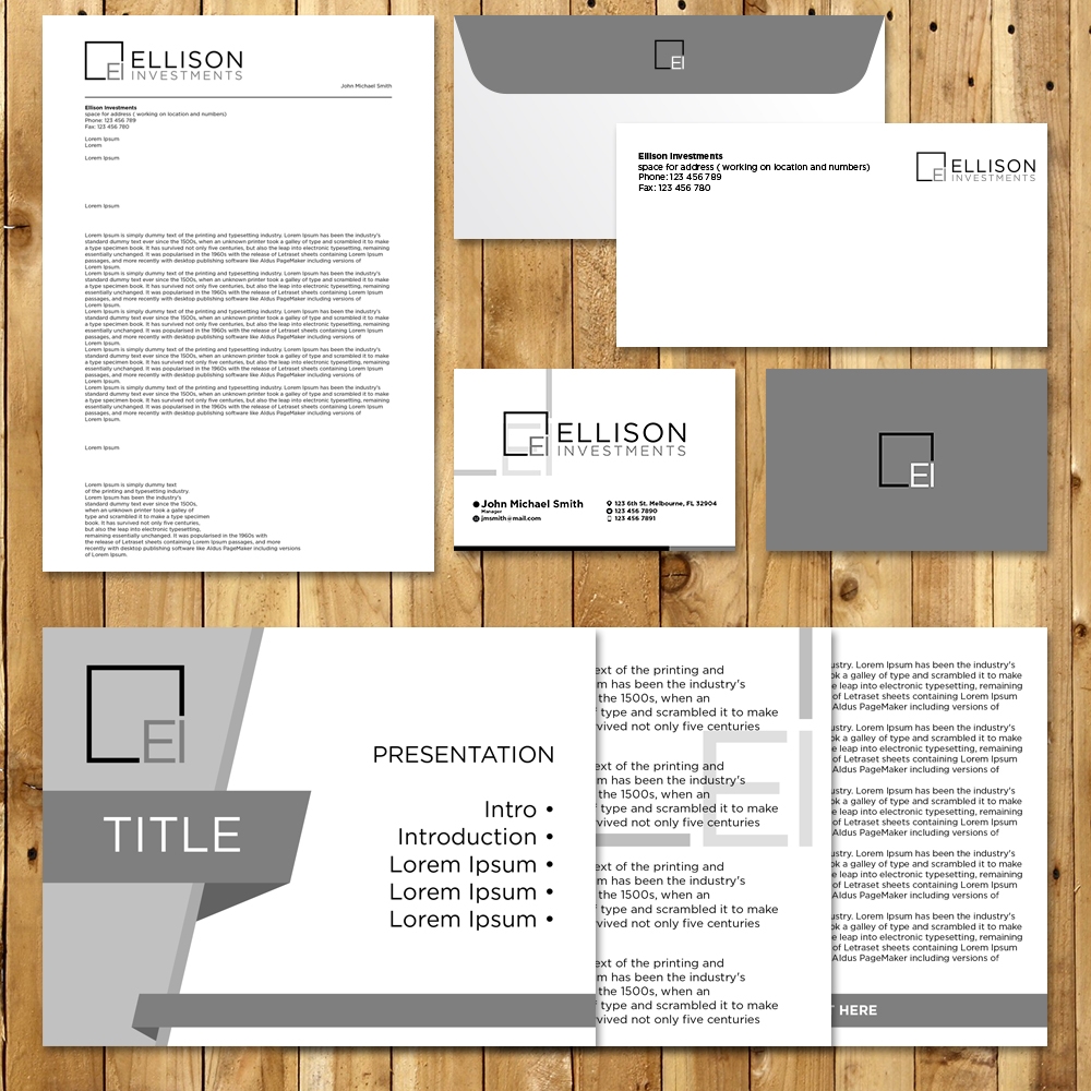 Ellison Investments logo design by torresace
