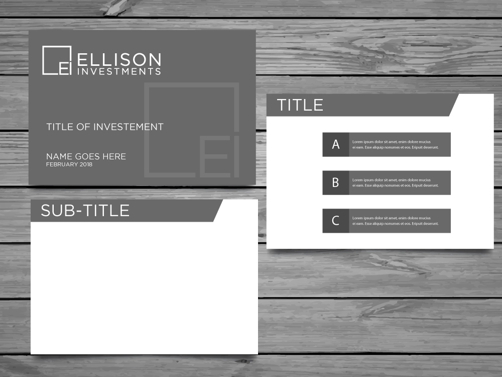 Ellison Investments logo design by labo