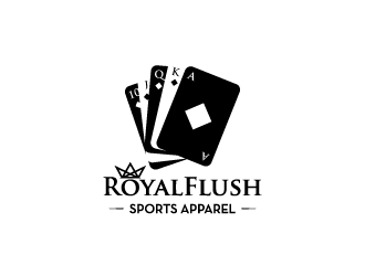 RoyalFlush sports apparel logo design by torresace