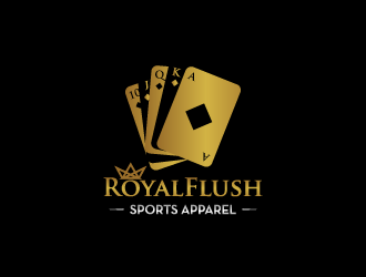 RoyalFlush sports apparel logo design by torresace