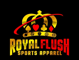 RoyalFlush sports apparel logo design by jaize