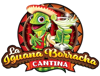 La Iguana Borracha Cantina logo design by ZedArts