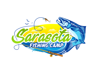 Sarasota Fishing Camp logo design by Panara