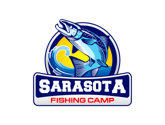 Sarasota Fishing Camp logo design by Panara
