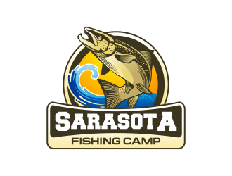 Sarasota Fishing Camp logo design by Panara