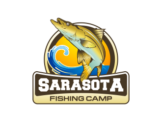 Sarasota Fishing Camp logo design by Panara