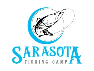 Sarasota Fishing Camp logo design by daywalker