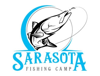 Sarasota Fishing Camp logo design by daywalker