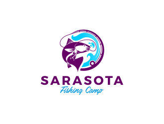 Sarasota Fishing Camp logo design by SmartTaste