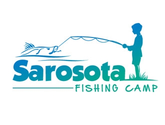 Sarasota Fishing Camp logo design by shere