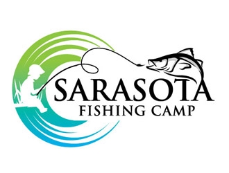 Sarasota Fishing Camp logo design by shere