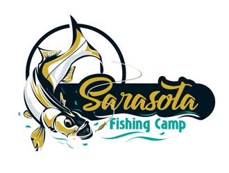 Sarasota Fishing Camp logo design by kingfisher