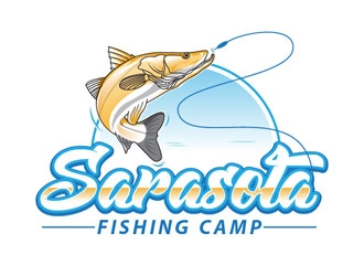 Sarasota Fishing Camp logo design by kingfisher