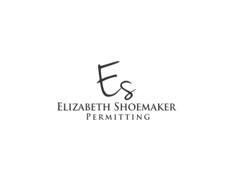 Elizabeth Shoemaker Permitting logo design by Meyda