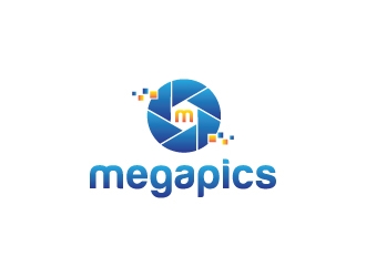 megapics logo design by dhika