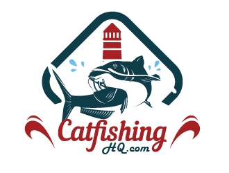 Catfishing HQ (domain name is catfishinghq.com) logo design by shravya