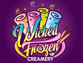 Wicked Frozen Creamery logo design by fantastic4