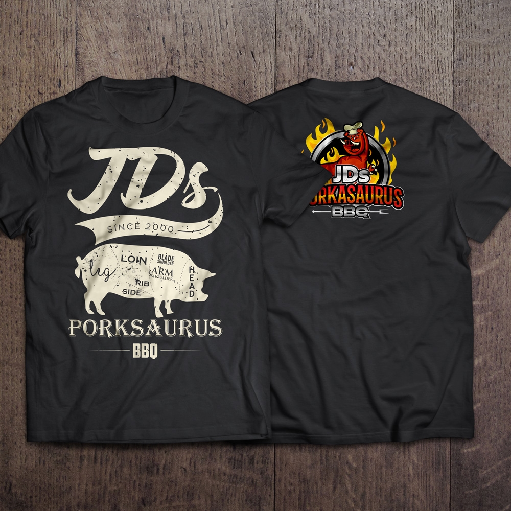 JDs Porkasaurus BBQ logo design by torresace