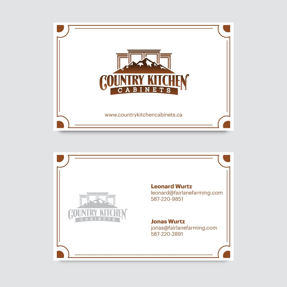 Country Kitchen Cabinets logo design by logogeek