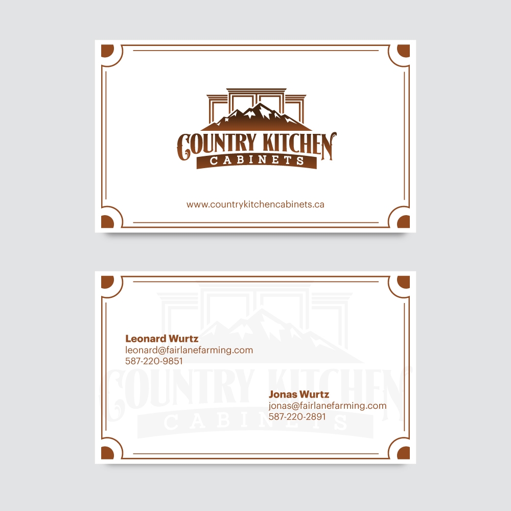 Country Kitchen Cabinets logo design by logogeek