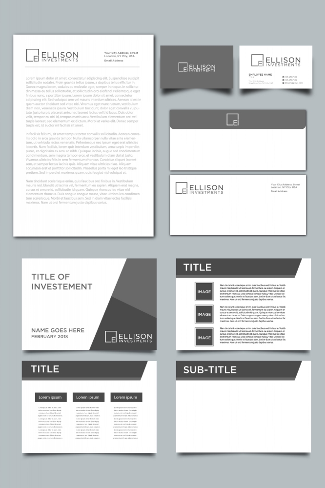 Ellison Investments logo design by labo