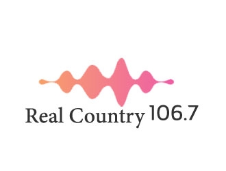 Real Country 106.7 logo design by nehel