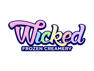 Wicked Frozen Creamery logo design by rykos