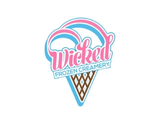 Wicked Frozen Creamery logo design by KDesigns